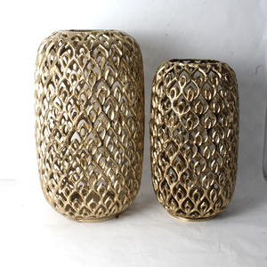 Florero Decorativo de Aluminio Fundido, Adecuado para Centros de Mesa, Proporciona un Aspecto Metálico Elegante para la Decoración del Hogar - Product Image 6