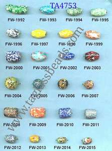 Perles rondes en verre cristal mélangé Chevron, multicolores, pour la fabrication de bijoux - Product Image 6