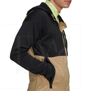 Sweat à capuche pour homme 100% coton à manches longues avec fermeture éclair sur l'épaule, en polaire uni, personnalisable avec impression en relief, pour l'hiver, prix raisonnable, taille XS - Product Image 4