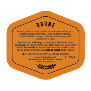 Barril de cerveza Brune 30L Bertinchamps Bélgica auténtica cerveza oscura al por mayor 30L barril etiqueta blanca socio mayorista - Product Image 2