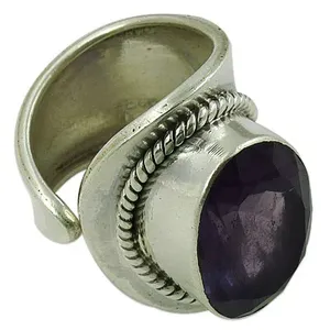 Bague en argent sterling 925 romantique et tendance avec améthyste et incrustation de pierres précieuses naturelles, bijoux de mariage pour femme, certifiée par un tiers - Product Image 3
