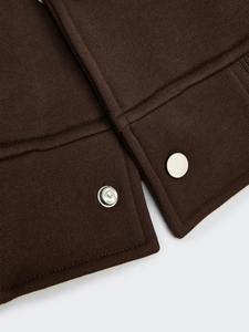 Veste universitaire de baseball pour homme de haute qualité, en laine d'hiver, grande taille, tissée, à manches longues et col montant - Product Image 5