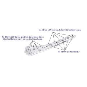 Ensemble de plaques fémorales distales en acier inoxydable vétérinaire de 5 mm, 10 pièces, L5/R5, instruments chirurgicaux de fixation osseuse orthopédique, manuel - Product Image 2