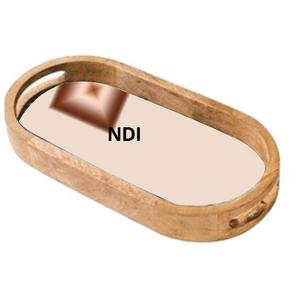 Restaurant Vaisselle Décor De Table Plateau De Service Traiteur Utilisé Petit Déjeuner Serveur De Nourriture Plateau En Métal Et En Verre - Product Image 5