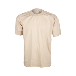 Camisetas Extra Grandes para Hombre, 100% Algodón, Jersey de Primera Calidad, Color Crema - Product Image 1