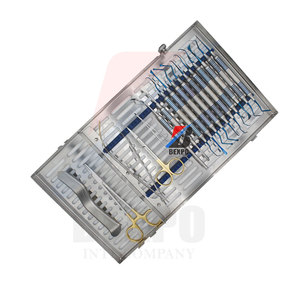 Kit de cirugía periodontal Dental alta Elevadores de periostio Pinzas y tijeras Curetas y escaladores Curetas óseas instrumentos - Product Image 6