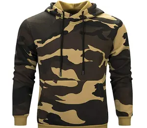 Camo High Quality Printed Pullover Hoodies For Men Custom color and Size Industry Direct Sales Best Price