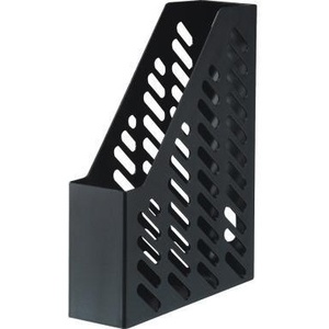 HAN KLASSIK KARMA - Bandeja de Archivo Vertical Ecológica, 7.5 x 31.5 x 24.5 cm, DIN A4/DIN C4, 80-100% Plástico Reciclado, Negro - Product Image 1