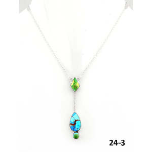 Collier artisanal Golden Hills de la collection culturelle du Sud-Ouest, en argent sterling et Palomino - Product Image 3