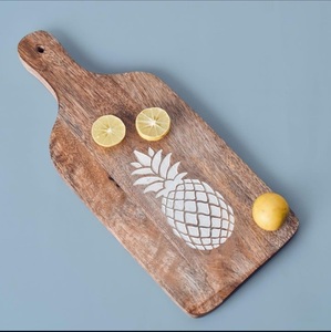Craft Emporium Exquisitely Designed Wood Chopping Board Superior Handcrafted Rectangular with Resin Inlay - Product Image 1