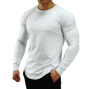 T-shirts pour hommes en gros d'usine, nouveaux t-shirts en coton respirant, design personnalisé, manches longues - Product Image 5