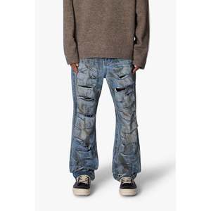 กางเกงยีนส์ทรงหลวมพิเศษ ผ้าฝ้าย 100% ตะเข็บในแบบยาวพิเศษ - Product Image 6