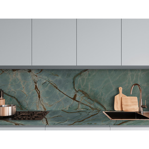 Plans de travail personnalisés pour cuisine et salle de bain en quartz Calacatta, préfabriqués, résistants au feu, écologiques, garantie 1 an - Product Image 1