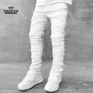 Fashionable New Design 100% Cotton/Canvas Lightweight Breathable Waterproof Straight Mid Tracksuits Adult Men's Streetwear - Product Image 2