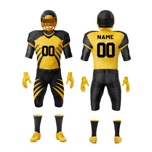 Uniformes de fútbol americano hechos en poliéster 100%, uniforme de fútbol americano de secado rápido de último estilo para adultos - Product Image 1