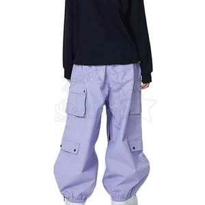 Pantalones de Esquí Casuales Ligeros y Ajustables, Transpirables, Resistentes al Viento, Cálidos, Diseño para Nieve y Exteriores, Poliéster/Nailon - Product Image 4