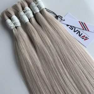 Prix de gros Extensions de cheveux humains bruts vietnamiens en vrac à double tirage de 28 pouces de long 100g Toutes les couleurs - Product Image 1