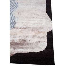 Edge Essence Beige <b>Brown</b> Hand Knotted <b>Wool</b> Bamboo Silk Rectangular Rugs Abstract Pattern AIWB-13010(Cs-01) for Home Hallway Use - Product Image 4