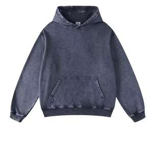 Sudadera/Sudadera con capucha con lavado ácido de gran tamaño de marca personalizada, diseño de Sudadera con capucha lavada Vintage de algodón 100% de alta calidad para hombres - Product Image 1