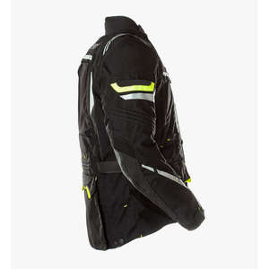 Veste de moto noire pour homme Maxx, veste de course en Cordura, veste de moto avec capuche, décoration brodée, tissu en laine - Product Image 3