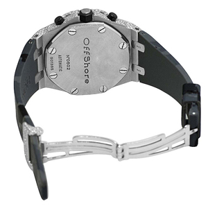 Montre de luxe tendance en édition limitée, avec diamants en moissanite carrés glacés, bracelet en caoutchouc, affichage analogique ETA, verre personnalisé, style hip-hop - Product Image 6