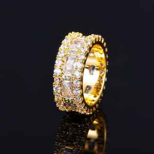 Exclusivo oro blanco de 14kt diseñador personalizado Leb Grown corte redondo VVS Clarity Diamond Iced Out Hip Hop anillo para hombres - Product Image 5
