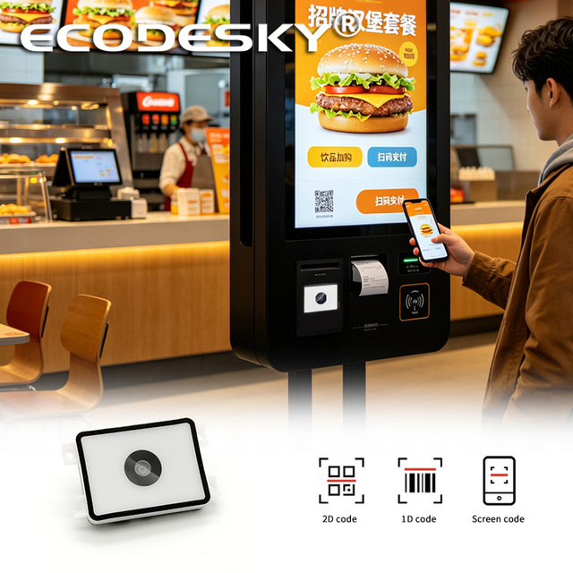 EMT8150S Best Selling Smart Door Lock QR Barcode Reader Module 1D 2D Barcode Scanner for Pos Supplier