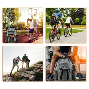 Mochila deportiva impermeable para fútbol, béisbol, baloncesto, fútbol, voleibol, compartimento para ordenador portátil, Material de malla con forro de poliéster - Product Image 5