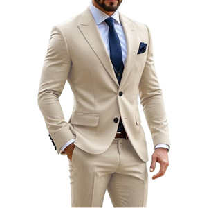 Venta caliente Hombres Traje Pantalón Abrigo Negocios Formal Blazer Pantalón Abrigo Tres piezas Hombres Traje de negocios Precio barato - Product Image 2