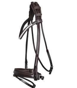 Shemax 2023 Top Qualité Vente Chaude Personnalisé En Gros CHEVAL ROULÉ BRIDLE BRUN - Product Image 3