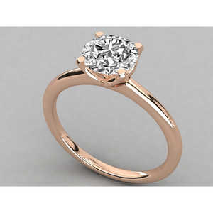 Bague solitaire en or 10 carats pour femmes, diamant cultivé en laboratoire - Product Image 4