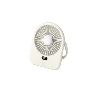 Usb Rechargeable Desk Portable Small Cooling <b>Fan</b> With Led Light Hanging <b>Standing</b> Use for Home Office - Product Image 1