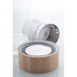 Botella de Agua de Vidrio Borosilicato Andina, Ecológica, con Infusor de Té - Product Image 4