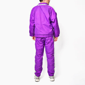 Ensemble de survêtement deux pièces en nylon et polyester personnalisé pour l'été, jogging, combinaison thermique, veste coupe-vent, ensembles de survêtement pour hommes - Product Image 5