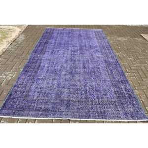 พรมตุรกี, พรมขนาดใหญ่ 6.1x10.2 ฟุต, พรมขนสัตว์สีน้ำเงินขาว - Product Image 1