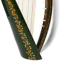 New Design Wooden Irish Harp Customizable Premium Quality Musical Instrument Custom Logo Color Packing OEM/ODM Service for