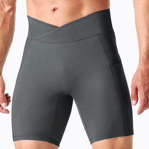 Factory Direct Sale Custom Design Size Men Solid <b>Compression</b> <b>Shorts</b> OEM ODM High Quality Summer Street Wear Spandex/Polyester - Product Image 6