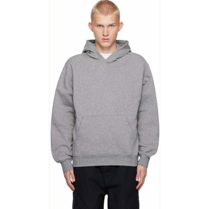 Sudadera de gimnasio para hombre, jersey con capucha de manga larga en talla grande, chándal liso, ropa deportiva bordada para correr en invierno - Product Image 1