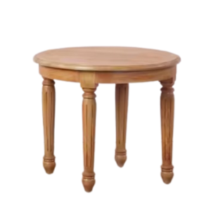 Manufacturing In Indonesia <b>Round</b> <b>Wooden</b> <b>Coffee</b> <b>Table</b> Vintage Style Solid Wood Accent <b>Table</b> for Living Room Hotel Furniture - Product Image 3