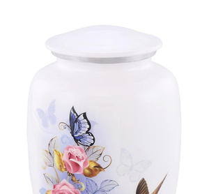 Urnes funéraires modernes faites à la main en bronze naturel de style américain pour cendres masculines et féminines - Prix de gros pour commémoration et inhumation - Product Image 2