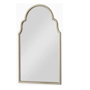 Look moderne avec le miroir mural contemporain moderne en verre et métal avec finition dorée à des fins de décoration - Product Image 3