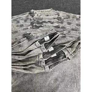 เสื้อยืดผ้าฝ้าย100% สำหรับผู้ชายเสื้อยืดผ้าเปียกเปียกเปียกเปียกแบบหลวมพิมพ์ลายโลโก้ตามสั่งใหม่2025 - Product Image 3