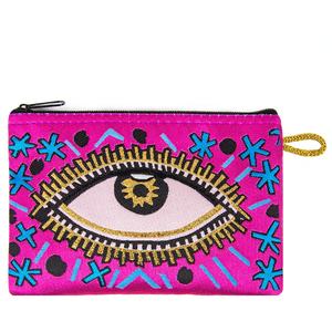 Portefeuille miniature tissé sur le thème des yeux, porte-monnaie turc pour souvenir de Turquie, pochette personnalisée - Product Image 3