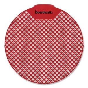 Boardwalk 1,8 oz. Filtre d'urinoir jetable solide parfum cerise rouge (lot de 12) - Product Image 1