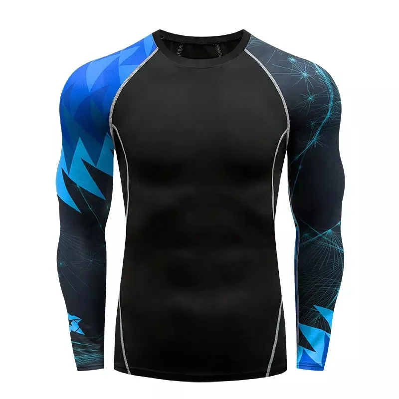 Rash Guard couleur personnalisée Rush Guard séchage rapide sans manches pour hommes Rash Guard Sportswear Premium Sports Chemises de compression unisexes