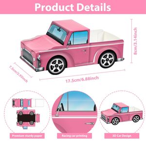 Plateau de boîte à nourriture pour enfants camions avec collation et papier ciré garnitures de <span class=keywords><strong>table</strong></span> centre de <span class=keywords><strong>table</strong></span> pour garçons filles voiture fête faveurs décorations - Product Image 3