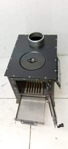 Estufa Portátil de Leña para Camping Dorello, Acero Negro, para Uso en Tiendas de Campaña y Caravanas - Product Image 2