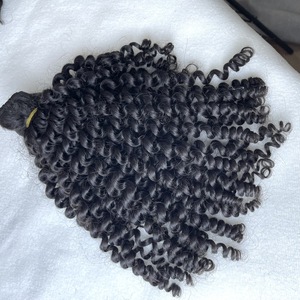 Proveedores de cabello al por mayor Virgin burnese rizado paquetes de trama cutícula alineada cabello crudo lujo cabello humano a granel - Product Image 4