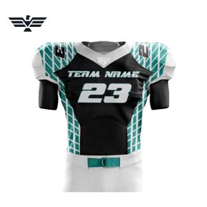 Conjunto de Uniforme de Fútbol Americano Personalizado, 100% Poliéster Transpirable, Manga Corta, Color y Logotipo Personalizados, Impresión por Sublimación - Product Image 4