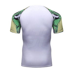 T-shirt MMA de haute qualité respirant en spandex/polyester pour l'entraînement aux arts martiaux pour hommes - Séchage rapide et léger - Product Image 2